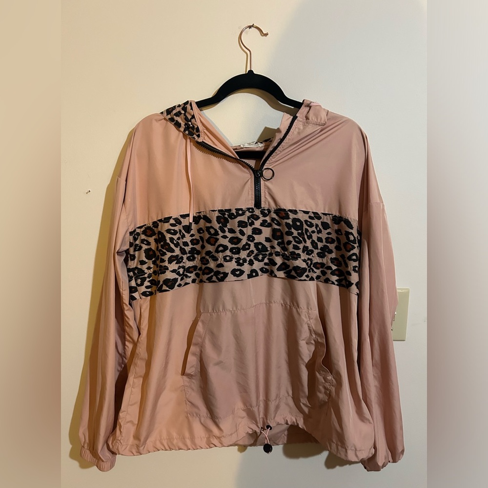 Pink Cheetah Print Pull Over